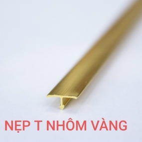 Nẹp T nhôm vàng