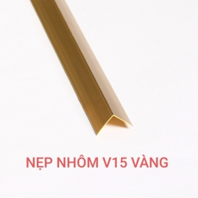 Nẹp nhôm V15 vàng