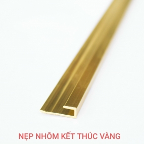 Nẹp nhôm kết thúc vàng