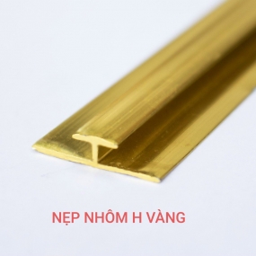 Nẹp nhôm H vàng